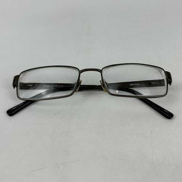 Robert Mitchel RM 0008 Eyeglasses Frames Mens Rectangle Gunmetal Full Rim 140 mm - Picture 13 of 13